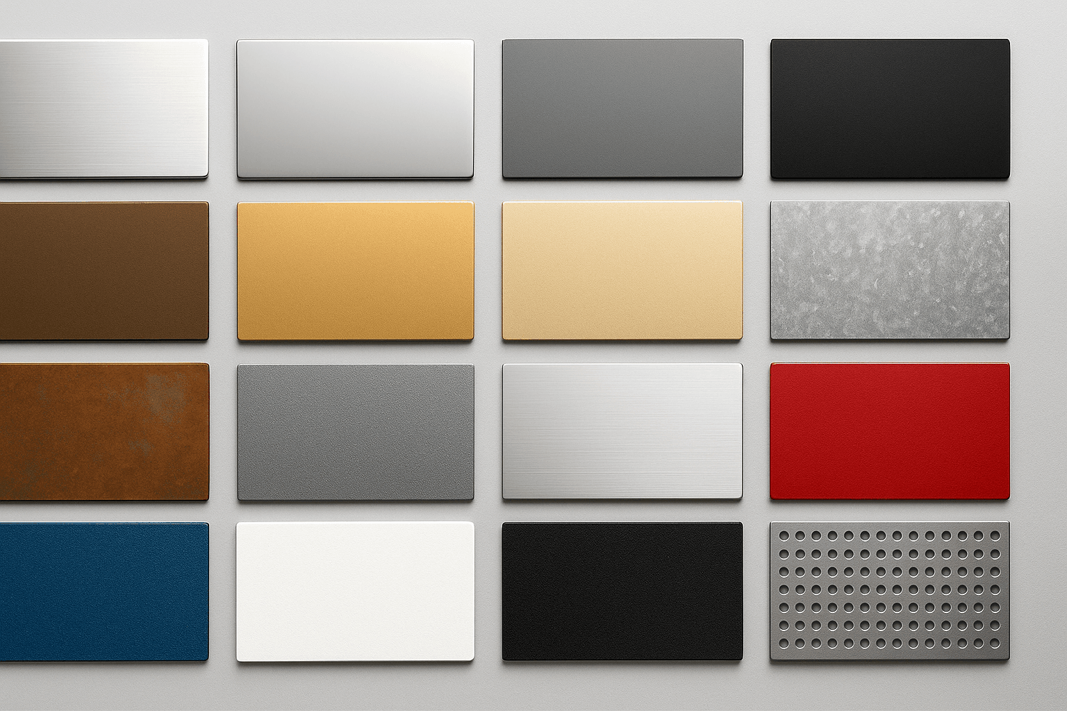 Acabamentos em Diversas Cores e Texturas